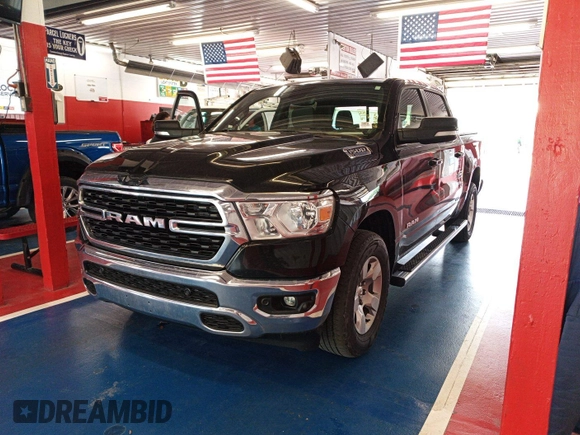 2022 Ram 1500 Big Horn with VIN 1C6RRFFG2NN179020, listed as a IAAI auction lot 42573638 with 61,517 mi miles and . Bid and sale history available at DreamBid. Image 12.