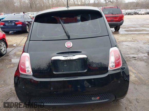2015 FIAT 500e with VIN 3C3CFFGE7FT561599, listed as a IAAI auction lot 41478338 with 48,137 mi miles. Bid and sale history available at carsss.com. Image 16.