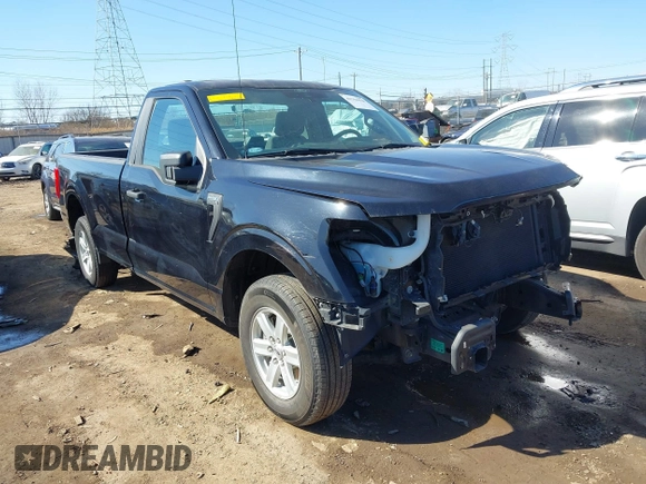 2021 Ford F-150 XL with VIN 1FTMF1CB4MKD64841, listed as a IAAI auction lot 41764428 with 21,628 mi miles and . Bid and sale history available at DreamBid. Image 1.