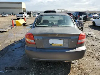2005 Kia Rio with VIN KNADC125956396521, listed as a Copart auction lot 46463415 with 152,174 mi miles and Salvage Title. Bid and sale history available at carsss.com. Image 6.
