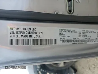 2021 Jeep Cherokee Limited z VIN 1C4PJMDN5MD141539, wystawiony jako Copart lot #73894934 z przebiegiem 31 046 mil mil oraz Szkoda całkowita • Salvage title. Historia ofert i sprzedaży dostępna na DreamBid. Obrazek 16.