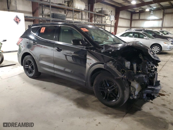 2017 Hyundai Santa Fe Sport 2.4L with VIN 5XYZTDLB6HG408558, listed as a Copart auction lot 43528385 with 0 mi miles and Salvage Title. Bid and sale history available at carsss.com. Image 4.