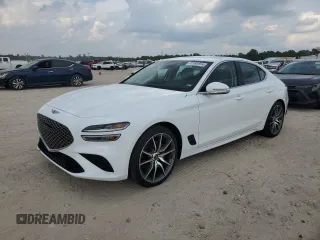 2023 Genesis G70 2.0T with VIN KMTG34TAXPU123780, listed as a Copart auction lot 72181814 with 31,029 mi miles and Salvage Title. Bid and sale history available at carsss.com. Image 1.