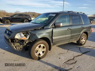 2003 Honda Pilot EX with VIN 2HKYF18643H542127, listed as a Copart auction lot 46753805 with 313,415 mi miles and Salvage Title. Bid and sale history available at DreamBid. Image 1.