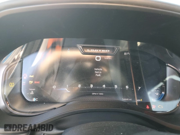 2023 Ram 1500 Limited with VIN 1C6SRFHT5PN666744, listed as a Copart auction lot 48538235 with 54,446 mi miles and Salvage title. Bid and sale history available at DreamBid. Image 9.