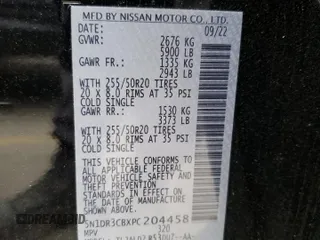 2023 Nissan Pathfinder SL z VIN 5N1DR3CBXPC204458, wystawiony jako Copart lot #55471615 z przebiegiem Nie podano mil oraz Szkody całkowita. Historia ofert i sprzedaży dostępna na DreamBid. Obrazek 13.