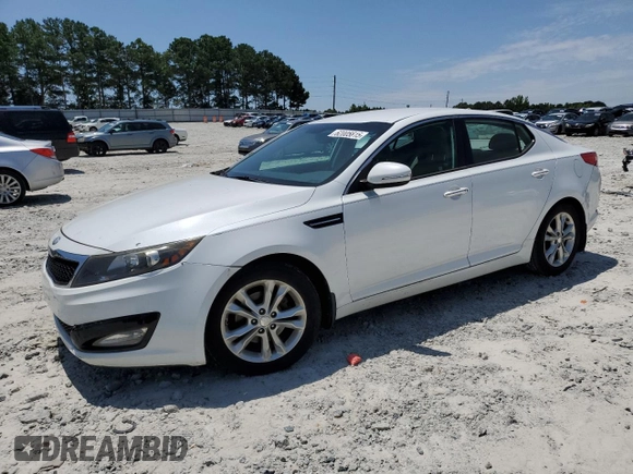 2013 Kia Optima EX with VIN 5XXGN4A71DG238043, listed as a Copart auction lot 62005815 with 118,519 mi miles and Salvage title. Bid and sale history available at DreamBid. Image 1.
