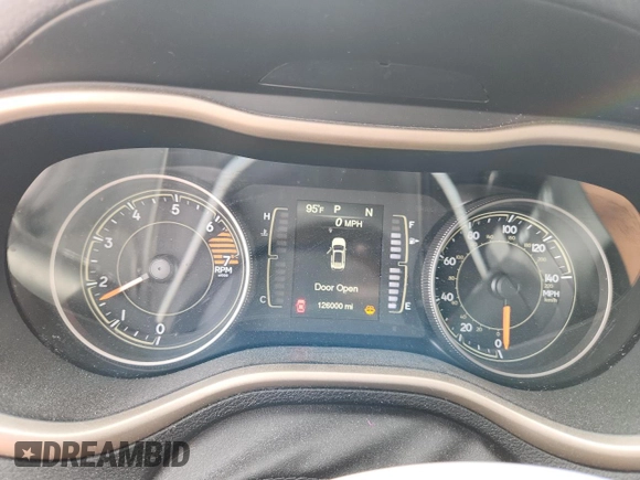 2017 Jeep Cherokee Latitude with VIN 1C4PJLCB3HD232882, listed as a Copart auction lot 63185575 with 126,000 mi miles and Salvage title. Bid and sale history available at DreamBid. Image 9.