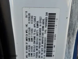 2016 Honda Accord Coupe EX-L with VIN 1HGCT2B86GA008001, listed as a Copart auction lot 51898275 with 139,813 mi miles and Salvage Title. Bid and sale history available at carsss.com. Image 12.