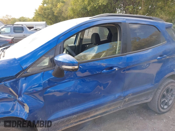 2019 Ford EcoSport SE with VIN MAJ6S3GL2KC289329, listed as a IAAI auction lot 40582909 with 82,156 mi miles and . Bid and sale history available at DreamBid. Image 14.