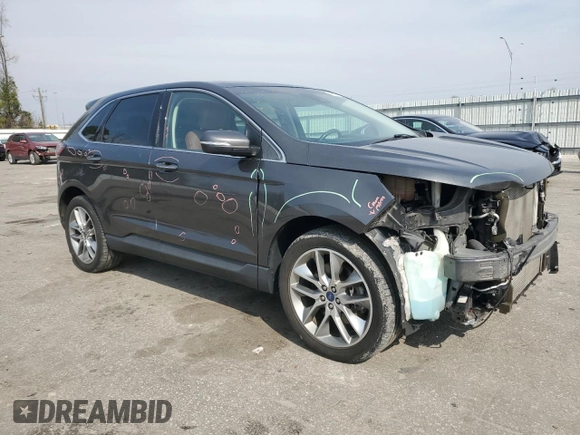 2015 Ford Edge Titanium z VIN 2FMPK4K93FBB73574, wystawiony jako Copart lot #49035195 z przebiegiem 108 946 mil mil oraz Szkody całkowita. Historia ofert i sprzedaży dostępna na DreamBid. Obrazek 4.