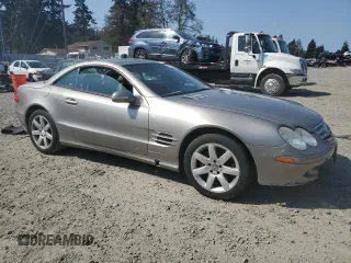 2003 Mercedes-Benz SL 500 z VIN WDBSK75F63F059112, wystawiony jako Copart lot #54437785 z przebiegiem Nie podano mil oraz Czysty tytuł • Clean title. Historia ofert i sprzedaży dostępna na DreamBid. Obrazek 4.