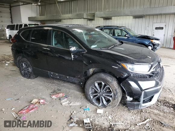 2021 Honda CR-V EX-L with VIN 5J6RW2H85ML014809, listed as a Copart auction lot 54898065 with 100,610 mi miles and Salvage title. Bid and sale history available at DreamBid. Image 4.