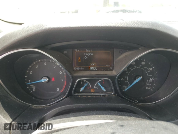 2017 Ford Focus SE with VIN 1FADP3F27HL322402, listed as a Copart auction lot 53309565 with 108,846 mi miles and Salvage title. Bid and sale history available at DreamBid. Image 9.