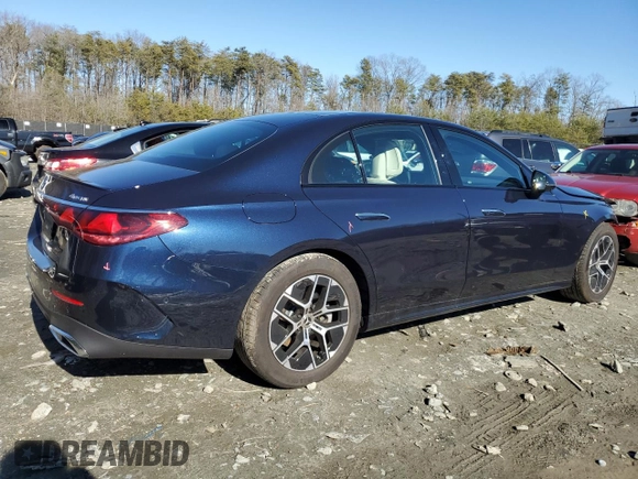 2025 Mercedes-Benz E 350 with VIN W1KLF4HB2SA108180, listed as a Copart auction lot 45541445 with Not Provided miles and Salvage Title. Bid and sale history available at DreamBid. Image 3.