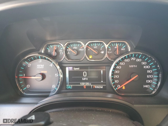 2015 Chevrolet Silverado 1500 LTZ with VIN 3GCUKSEC4FG395055, listed as a Copart auction lot 44450285 with 109,128 mi miles and Salvage Title. Bid and sale history available at carsss.com. Image 9.