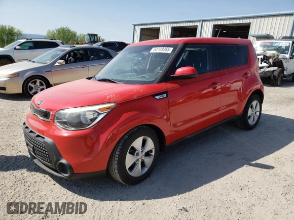 2015 Kia Soul + with VIN KNDJP3A54F7761822, listed as a Copart auction lot 54149465 with 81,220 mi miles and Salvage Title. Bid and sale history available at DreamBid. Image 1.