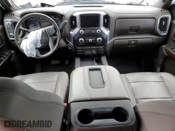 2019 GMC Sierra 1500 SLT z VIN 3GTU9DEDXKG211828, wystawiony jako Copart lot #84174264 z przebiegiem Nie podano mil oraz Szkoda całkowita • Salvage title. Historia ofert i sprzedaży dostępna na DreamBid. Obrazek 8.