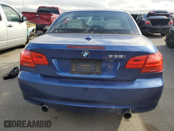 2011 BMW 3 Series 335i with VIN WBADX7C57BE261271, listed as a Copart auction lot 46655445 with 98,328 mi miles and Salvage Title. Bid and sale history available at carsss.com. Image 6.