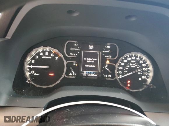 2018 Toyota Tundra 2WD SR with VIN 5TFRM5F16JX123416, listed as a Copart auction lot 72626204 with 135,398 mi miles and Non Repairable. Bid and sale history available at carsss.com. Image 9.