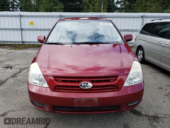2010 Kia Sedona LX with VIN KNDMG4C32A6346589, listed as a Copart auction lot 53001474 with 139,923 mi miles and Salvage Title. Bid and sale history available at carsss.com. Image 5.