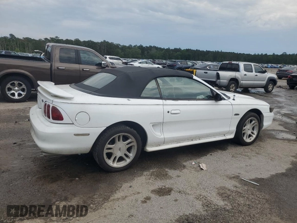 1998 Ford Mustang GT with VIN 1FAFP45X1WF263449, listed as a Copart auction lot 55851015 with 131,937 mi miles and Salvage title. Bid and sale history available at DreamBid. Image 3.