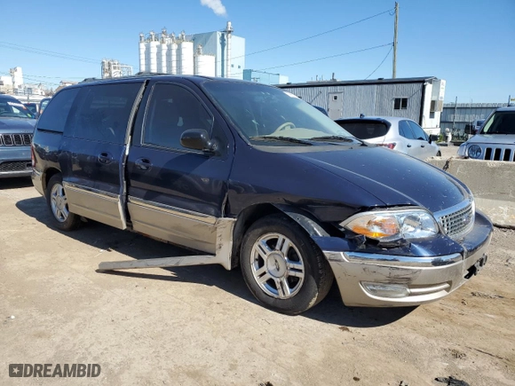 2003 Ford Windstar Wagon SEL with VIN 2FMZA53453BA08772, listed as a Copart auction lot 56955754 with 156,101 mi miles and Salvage Title. Bid and sale history available at carsss.com. Image 4.