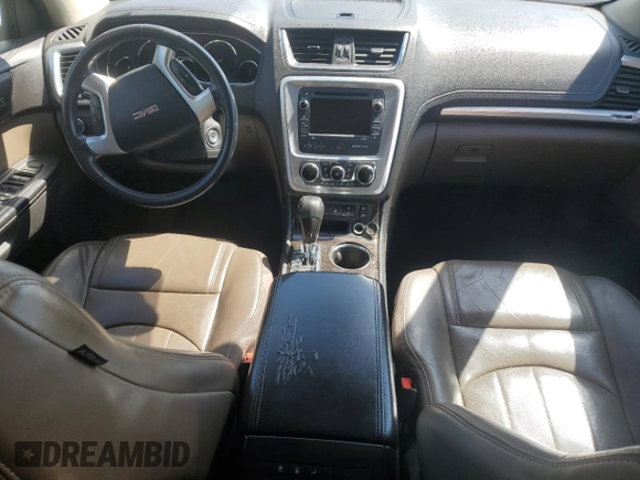 2014 GMC Acadia SLT z VIN 1GKKRSKD0EJ131557, wystawiony jako Copart lot #49689394 z przebiegiem Nie podano mil oraz Szkoda całkowita • Salvage title. Historia ofert i sprzedaży dostępna na DreamBid. Obrazek 8.