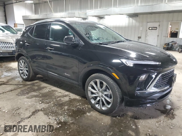 2024 Buick Encore GX Avenir with VIN KL4AMGSL3RB080625, listed as a Copart auction lot 41515685 with 7,074 mi miles and Salvage title. Bid and sale history available at DreamBid. Image 4.