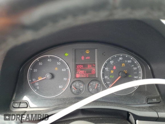 2008 Volkswagen Jetta SE with VIN 3VWRZ71K98M197780, listed as a Copart auction lot 56921725 with 172,801 mi miles and Salvage title. Bid and sale history available at DreamBid. Image 9.