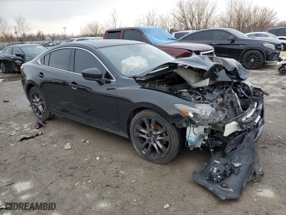 2017 Mazda Mazda6 Grand Touring with VIN JM1GL1W59H1103342, listed as a Copart auction lot 85509324 with 192571 miles and Salvage Title. Bid and sale history available at carsss.com. Image 4.