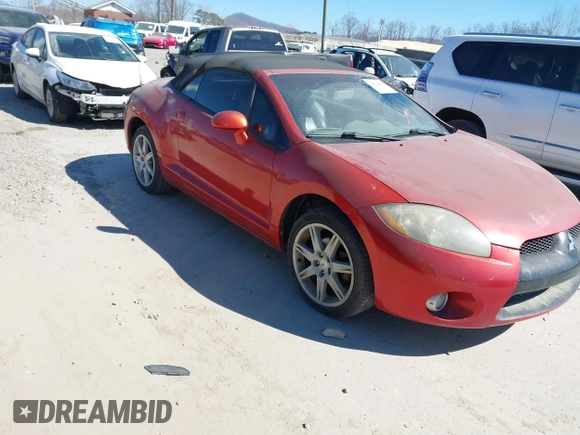 2007 Mitsubishi Eclipse GT with VIN 4A3AL35T17E004519, listed as a IAAI auction lot 41644756 with 157,826 mi miles and . Bid and sale history available at DreamBid. Image 1.