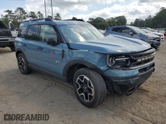 2021 Ford Bronco Sport Big Bend z VIN 3FMCR9B61MRA54949, wystawiony jako Copart lot #56843115 z przebiegiem 34 326 mil mil oraz Szkoda całkowita • Salvage title. Historia ofert i sprzedaży dostępna na DreamBid. Obrazek 4.