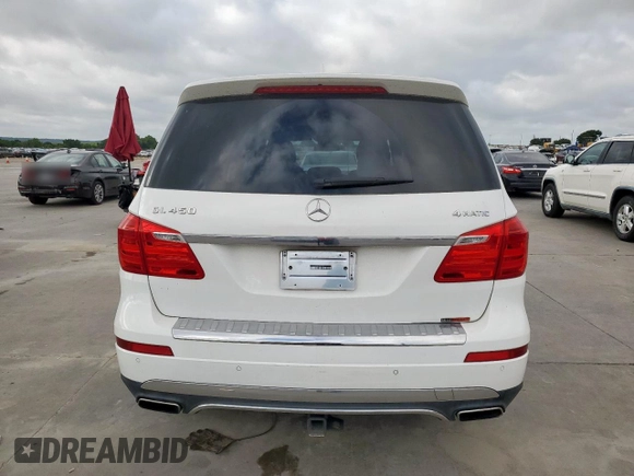 2014 Mercedes-Benz GL 450 with VIN 4JGDF7CEXEA424556, listed as a Copart auction lot 62563505 with 112,352 mi miles and Clean title. Bid and sale history available at DreamBid. Image 6.