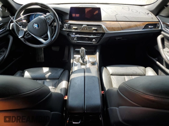 2018 BMW 5 Series 540i xDrive with VIN WBAJE7C51JWC56846, listed as a Copart auction lot 55692525 with Not provided miles and Salvage title. Bid and sale history available at DreamBid. Image 8.