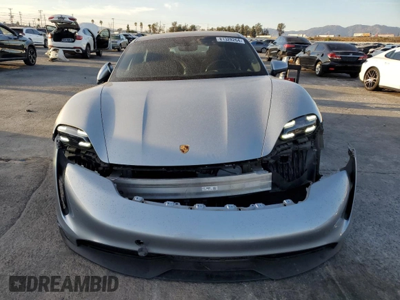 2021 Porsche Taycan 4S with VIN WP0AB2Y16MSA43990, listed as a Copart auction lot 81328264 with 43,190 mi miles and Salvage title. Bid and sale history available at DreamBid. Image 5.