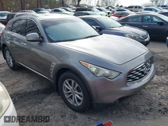2010 Infiniti FX35 with VIN JN8AS1MW6AM850569, listed as a IAAI auction lot 41595154 with 131,712 mi miles. Bid and sale history available at carsss.com. Image 1.