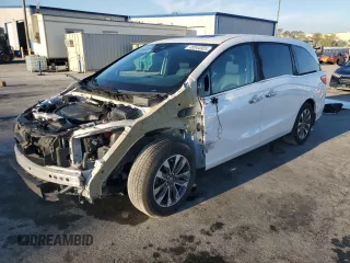 2023 Honda Odyssey EX-L with VIN 5FNRL6H66PB035681, listed as a Copart auction lot 49344925 with 78,344 mi miles and Salvage Title. Bid and sale history available at carsss.com. Image 1.