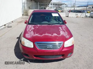 2008 Kia Spectra EX with VIN KNAFE121385509258, listed as a IAAI auction lot 41775275 with 174,102 mi miles. Bid and sale history available at carsss.com. Image 12.