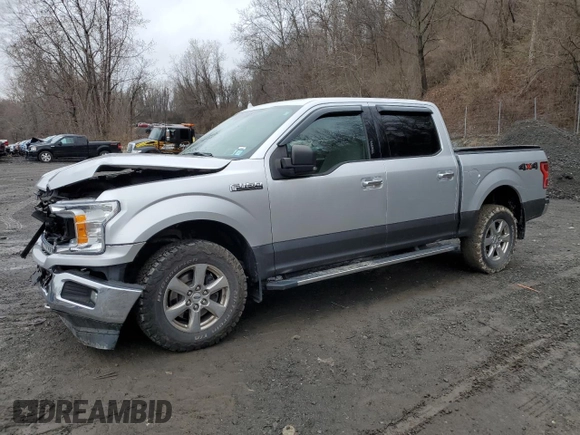 2018 Ford F-150 XL with VIN 1FTEW1E59JFC37258, listed as a Copart auction lot 52680255 with 93,966 mi miles and Salvage title. Bid and sale history available at DreamBid. Image 1.
