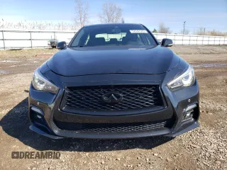 2020 Infiniti Q50 Red Sport 400 with VIN JN1FV7AR3LM660650, listed as a Copart auction lot 52442505 with 27,716 mi miles and Clean Title. Bid and sale history available at carsss.com. Image 5.