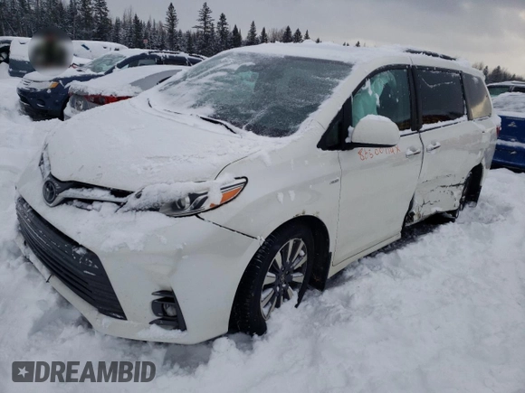 2018 Toyota Sienna XLE with VIN 5TDDZ3DC7JS204662, listed as a Copart auction lot 86500714 with 207,556 mi miles and Salvage Title. Bid and sale history available at carsss.com. Image 1.