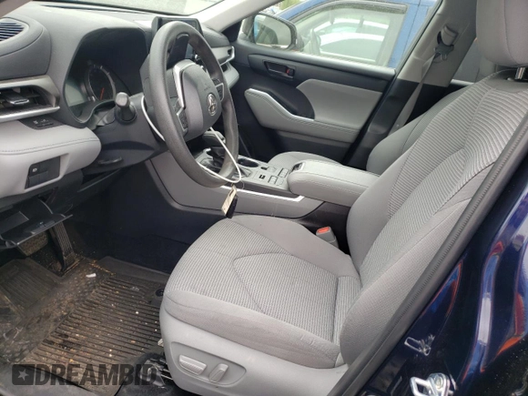 2022 Toyota Highlander L with VIN 5TDCZRBH0NS582664, listed as a Copart auction lot 52276834 with 23,648 mi miles and Salvage title. Bid and sale history available at DreamBid. Image 7.