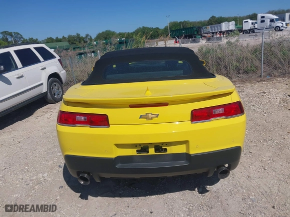 2015 Chevrolet Camaro LT with VIN 2G1FD3D30F9214174, listed as a IAAI auction lot 41807488 with 23,002 mi miles. Bid and sale history available at carsss.com. Image 16.