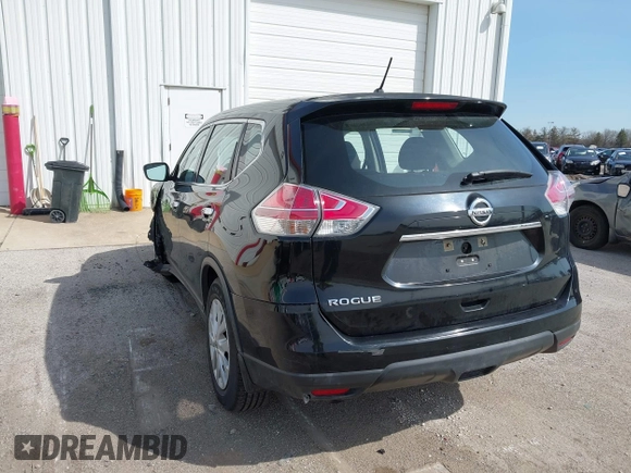 2015 Nissan Rogue S with VIN KNMAT2MT5FP514938, listed as a IAAI auction lot 41936913 with 116,631 mi miles and . Bid and sale history available at DreamBid. Image 3.