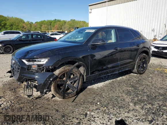 2019 Audi Q8 Premium z VIN WA1AVAF14KD017045, wystawiony jako Copart lot #54085185 z przebiegiem 78 342 mil mil oraz Szkoda całkowita • Salvage title. Historia ofert i sprzedaży dostępna na DreamBid. Obrazek 1.