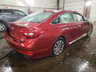 2015 Hyundai Sonata Sport with VIN 5NPE34AF1FH104032, listed as a Copart auction lot 87837255 with 151,079 mi miles and Non repairable. Bid and sale history available at DreamBid. Image 3.