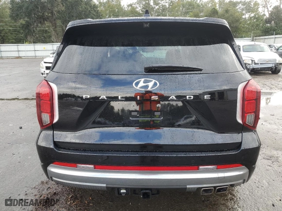 2024 Hyundai Palisade Calligraphy with VIN KM8R74GEXRU761969, listed as a Copart auction lot 79334474 with 5,796 mi miles and Salvage Title. Bid and sale history available at carsss.com. Image 6.