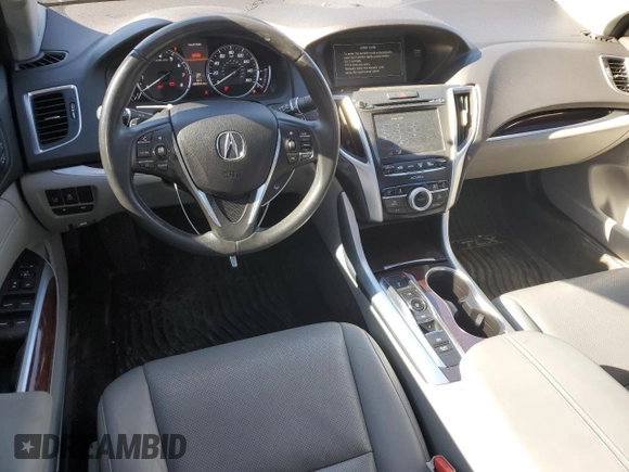 2015 Acura TLX V6 Tech with VIN 19UUB2F57FA001421, listed as a Copart auction lot 80546934 with 89,233 mi miles and Salvage Title. Bid and sale history available at carsss.com. Image 8.