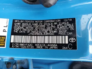2020 Toyota Corolla Hatchback SE with VIN JTND4RBE8L3089060, listed as a Copart auction lot 68711174 with 142,431 mi miles and Salvage Title. Bid and sale history available at carsss.com. Image 12.